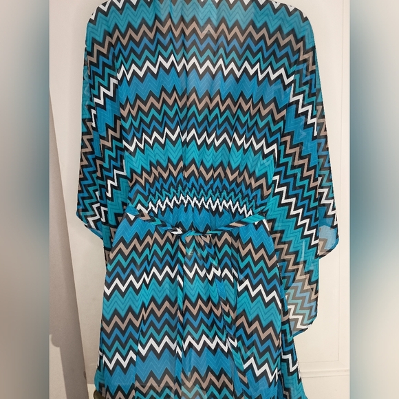 Vibrant Chevron swimsuit coverup A Bold Statement Piece for Any Occasion(#1,154) - Picture 8 of 10
